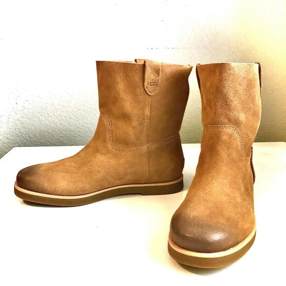 UGG Josefene Suede Ankle Boots Chestnut Brown 9 NWOT - Picture 4 of 9